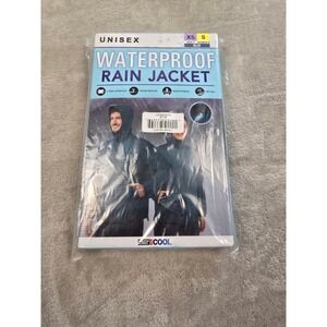 32 Degrees Cool Waterproof Rain Jacket Men XS Womens S Blue Lightweight UPF 50+